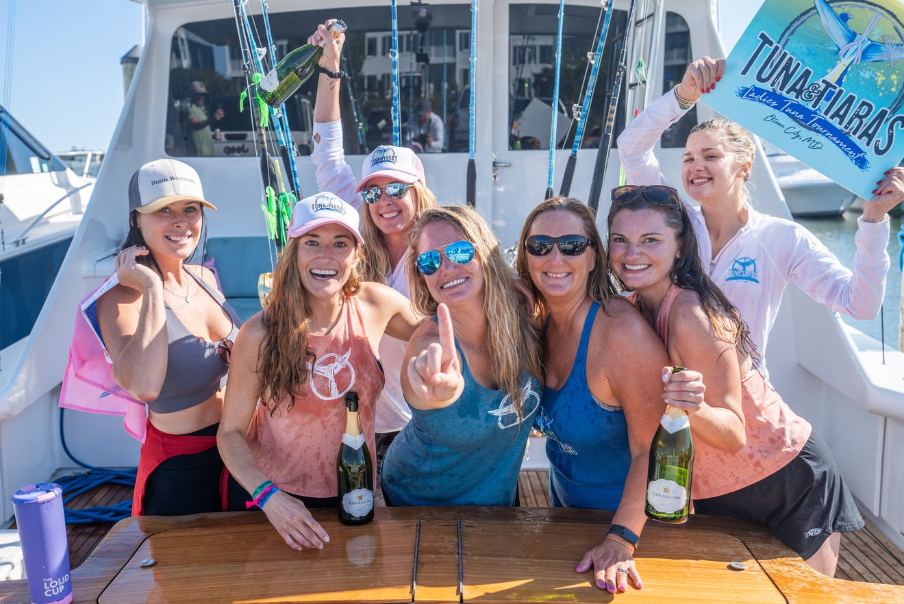 Cassie Ray recaps the journey of the Tuna & Tiaras Tournament by Pam Taylor, a female-led tuna fishing competition that breaks stereotypes and builds a community celebrating women's achievements in offshore fishing.